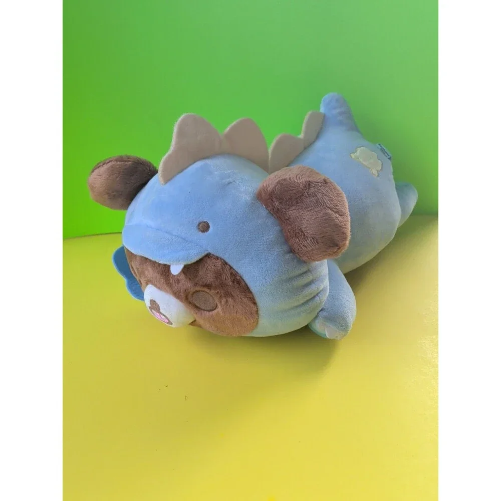 Rilakkuma Kyoryugokko Plush Blue Dinosaur Costume Laying Down Chairoikoguma
